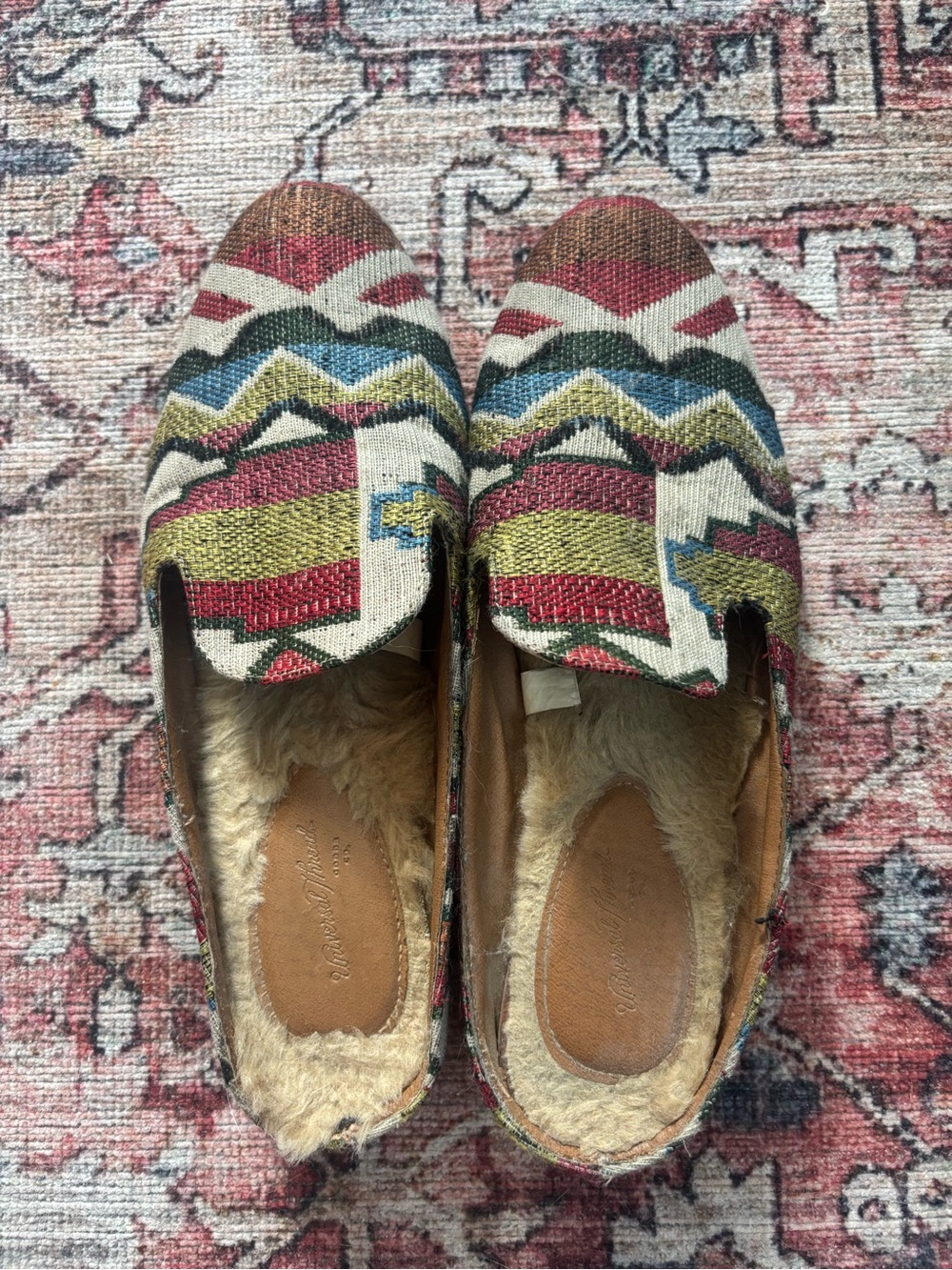 Universal Thread Multicolor Aztec Slip-On Loafers